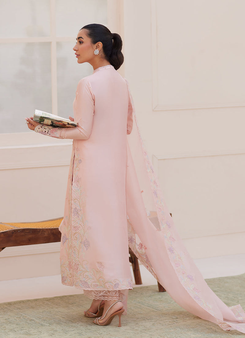 Aurora Pastel Pink Shirt and Dupatta