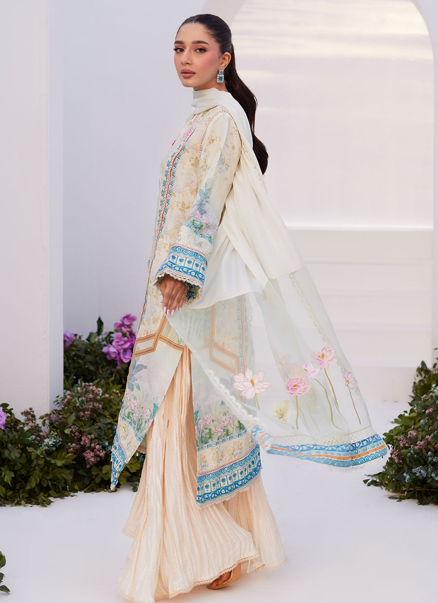 Turkish Aqua Shirt and Dupatta