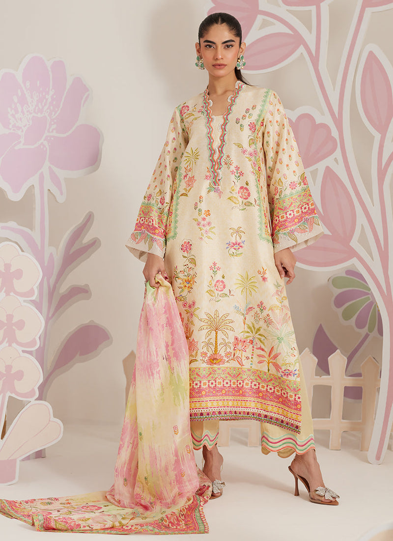 Zelara Shirt And Dupatta