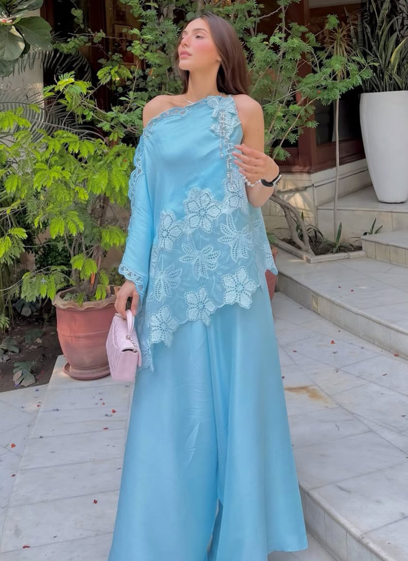 Blue Marlene Top