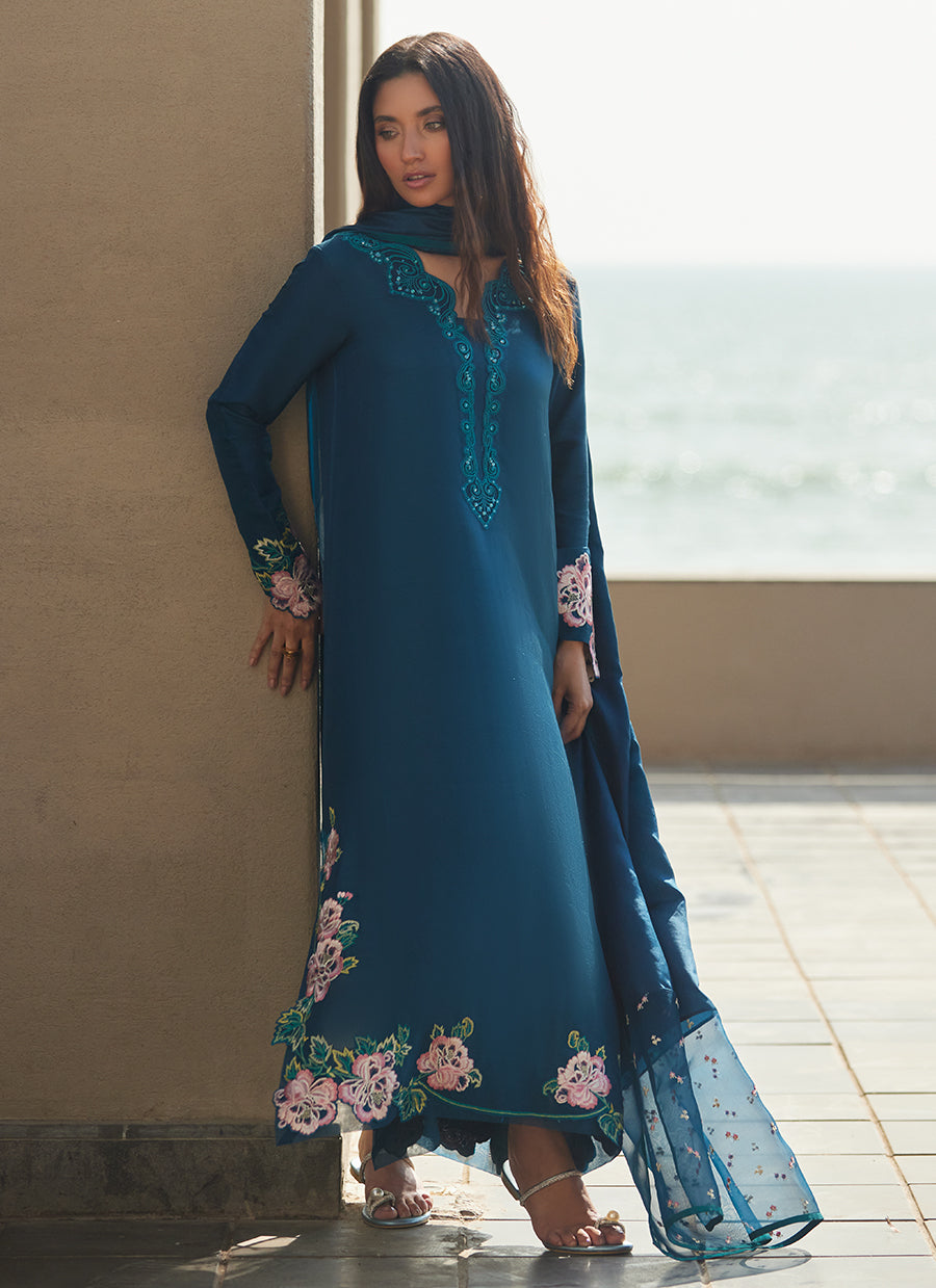 Terra Teal Kaftan