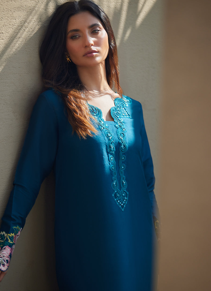Terra Teal Kaftan