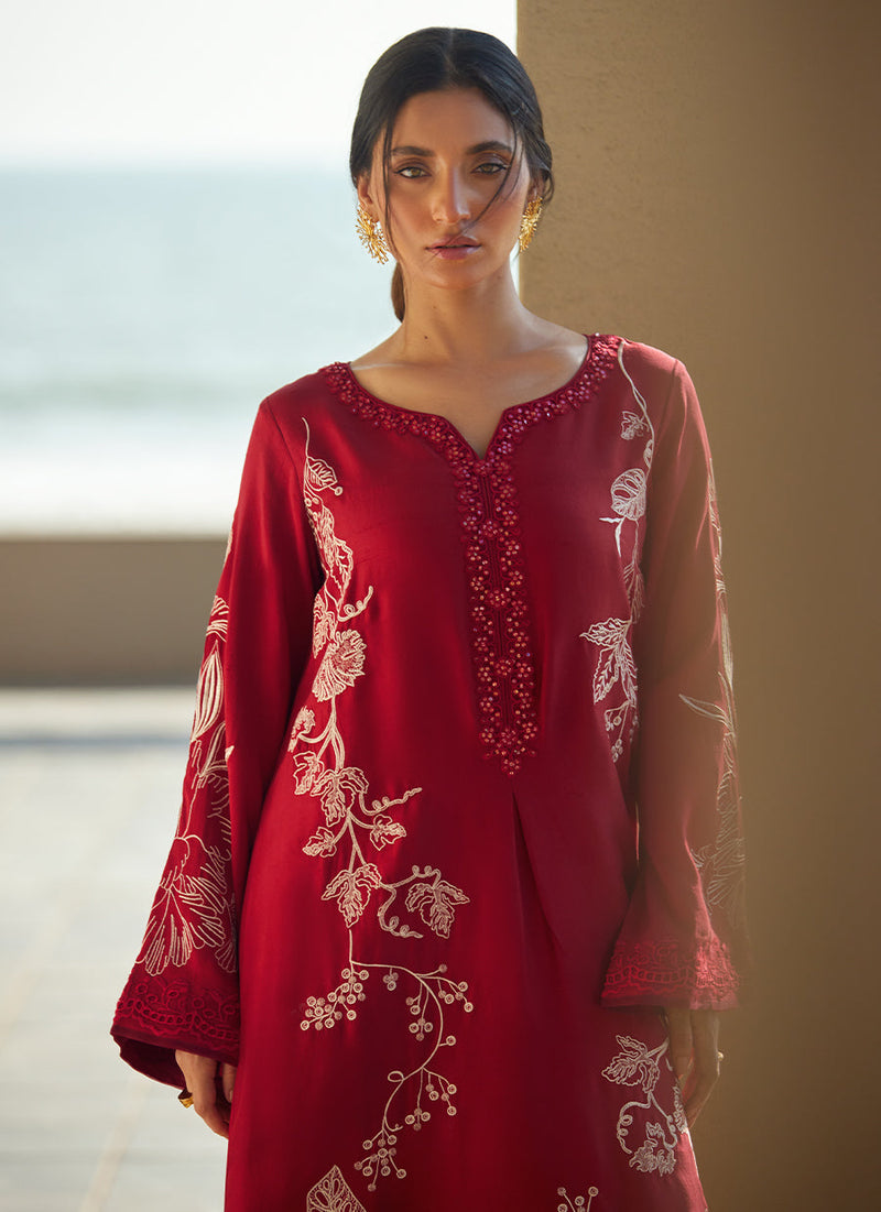 Siren Scarlett Silk Kaftan