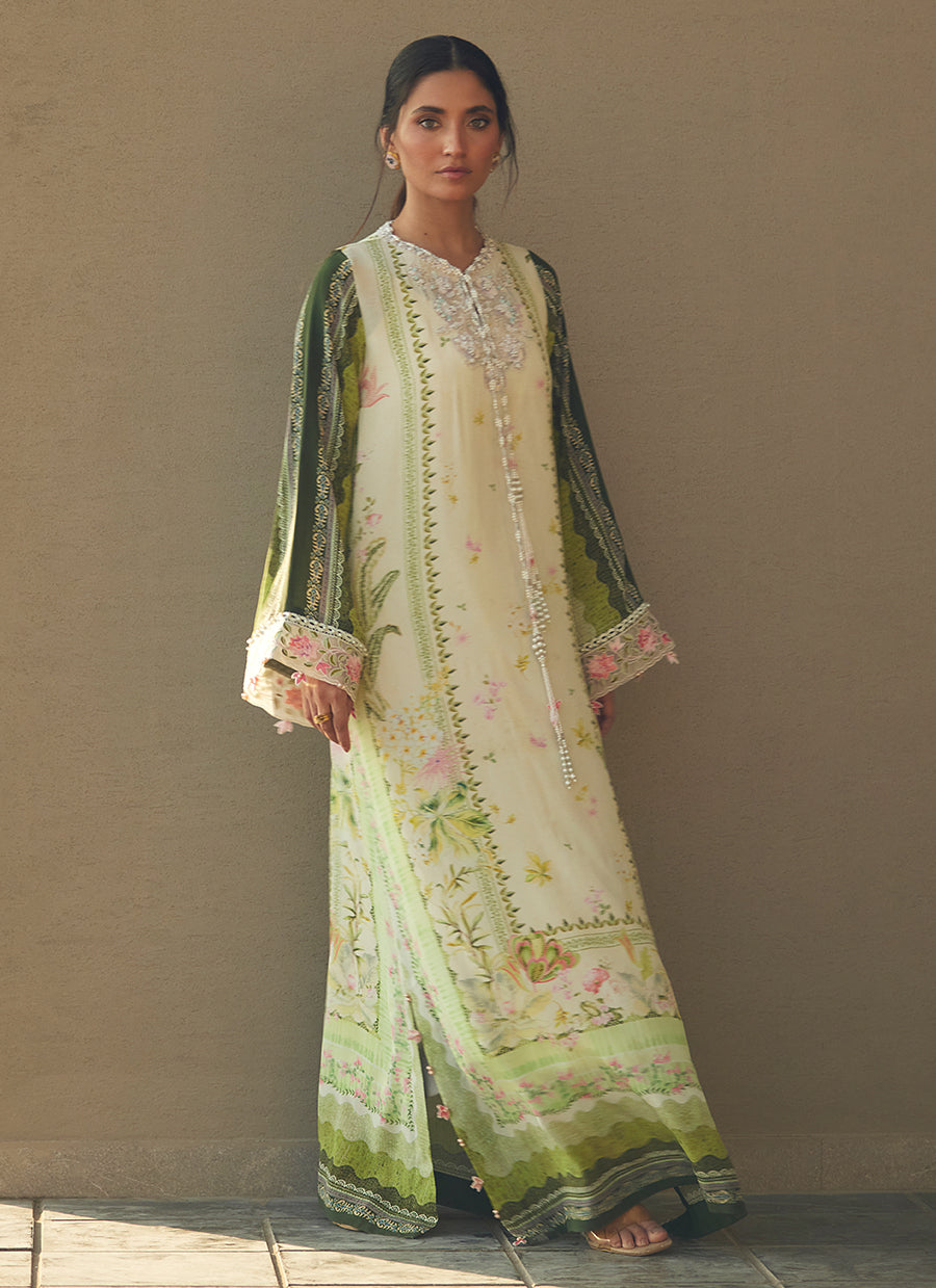 Selah Kiwi Crepe Kaftan
