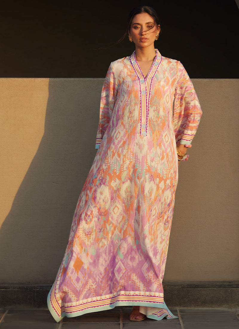 Solana Sunset Crepe Kaftan