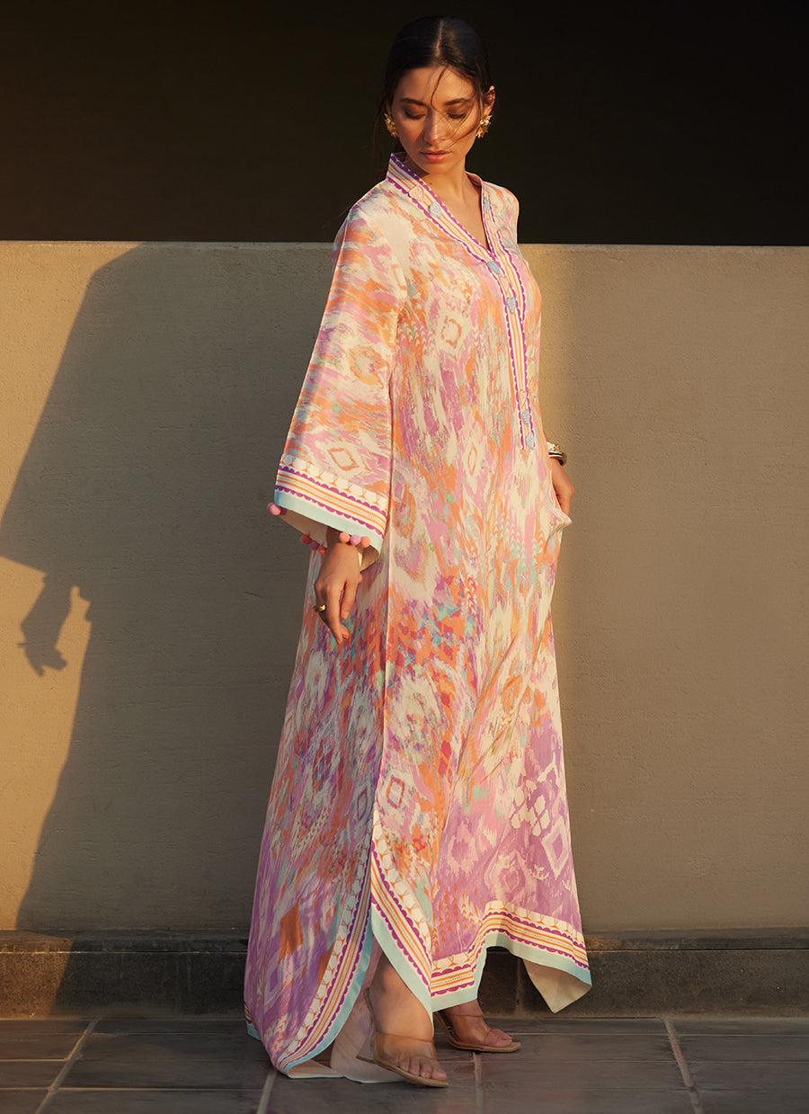 Solana Sunset Crepe Kaftan
