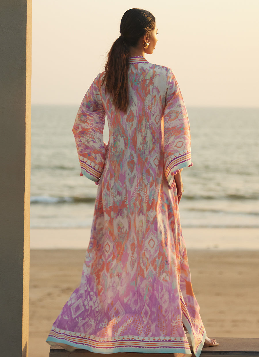 Solana Sunset Crepe Kaftan