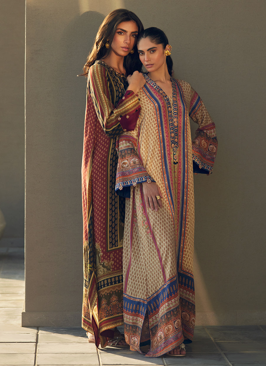 Sora Sand Crepe Kaftan