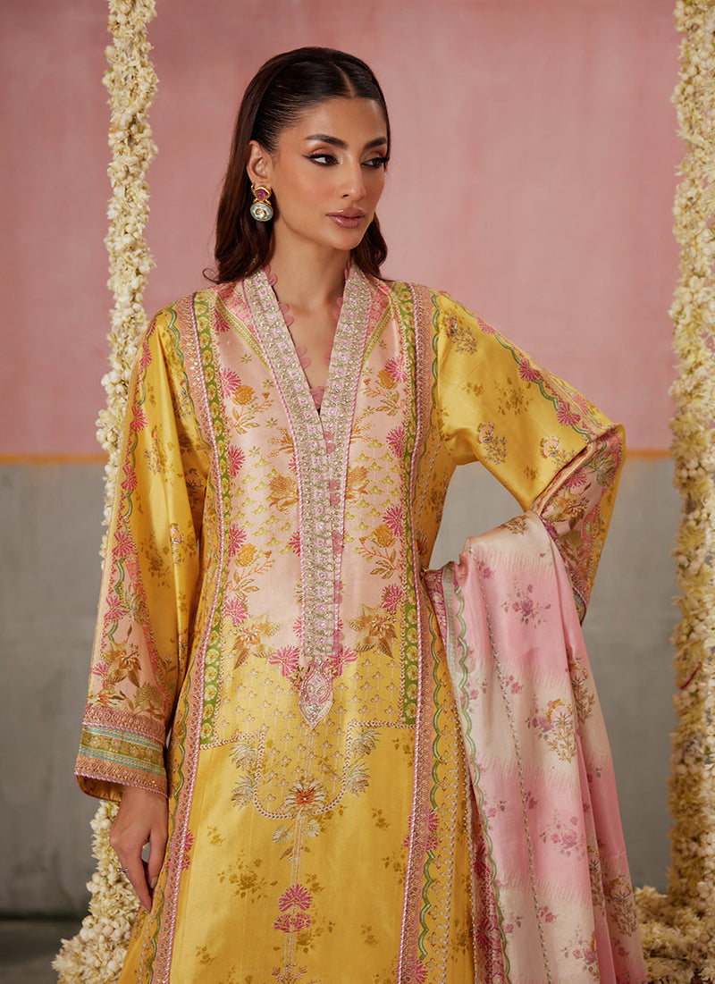 Mogra Buttercup Shirt And Dupatta