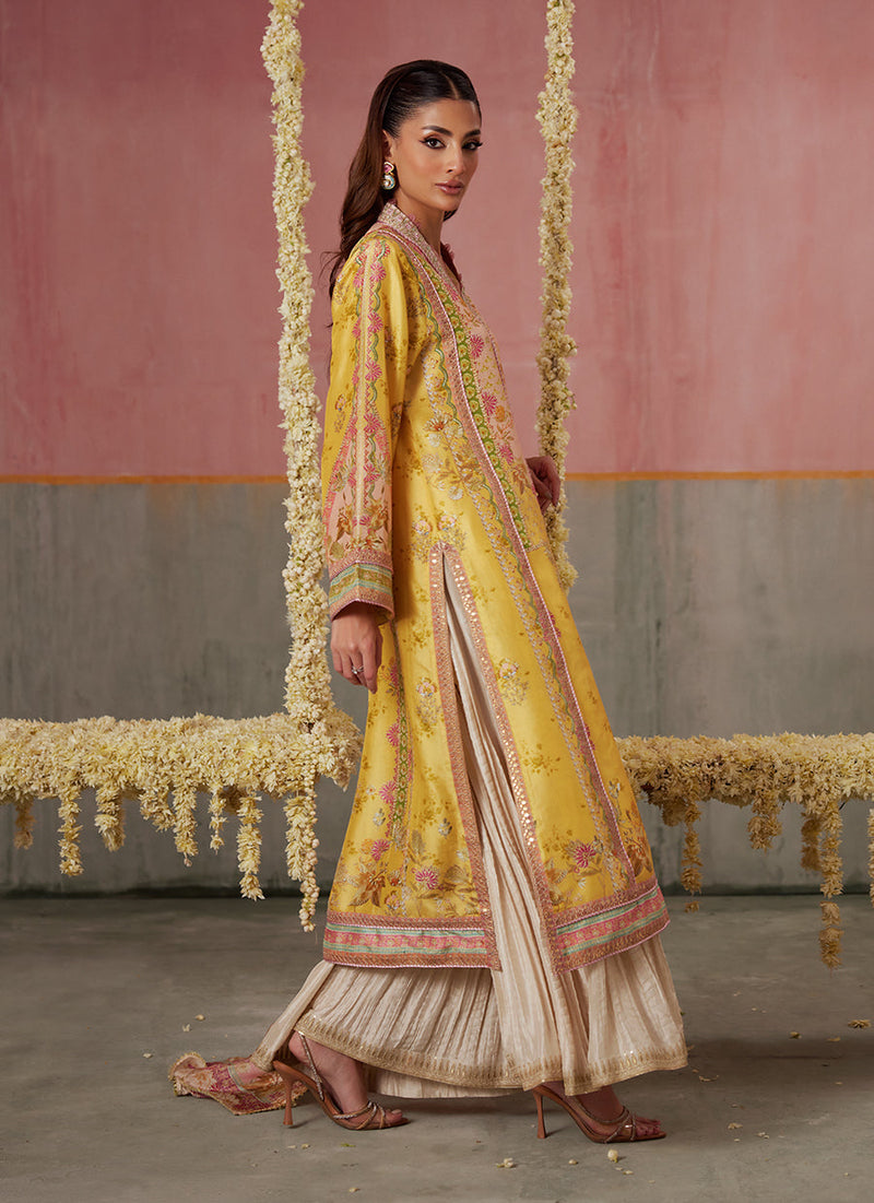 Mogra Buttercup Shirt And Dupatta