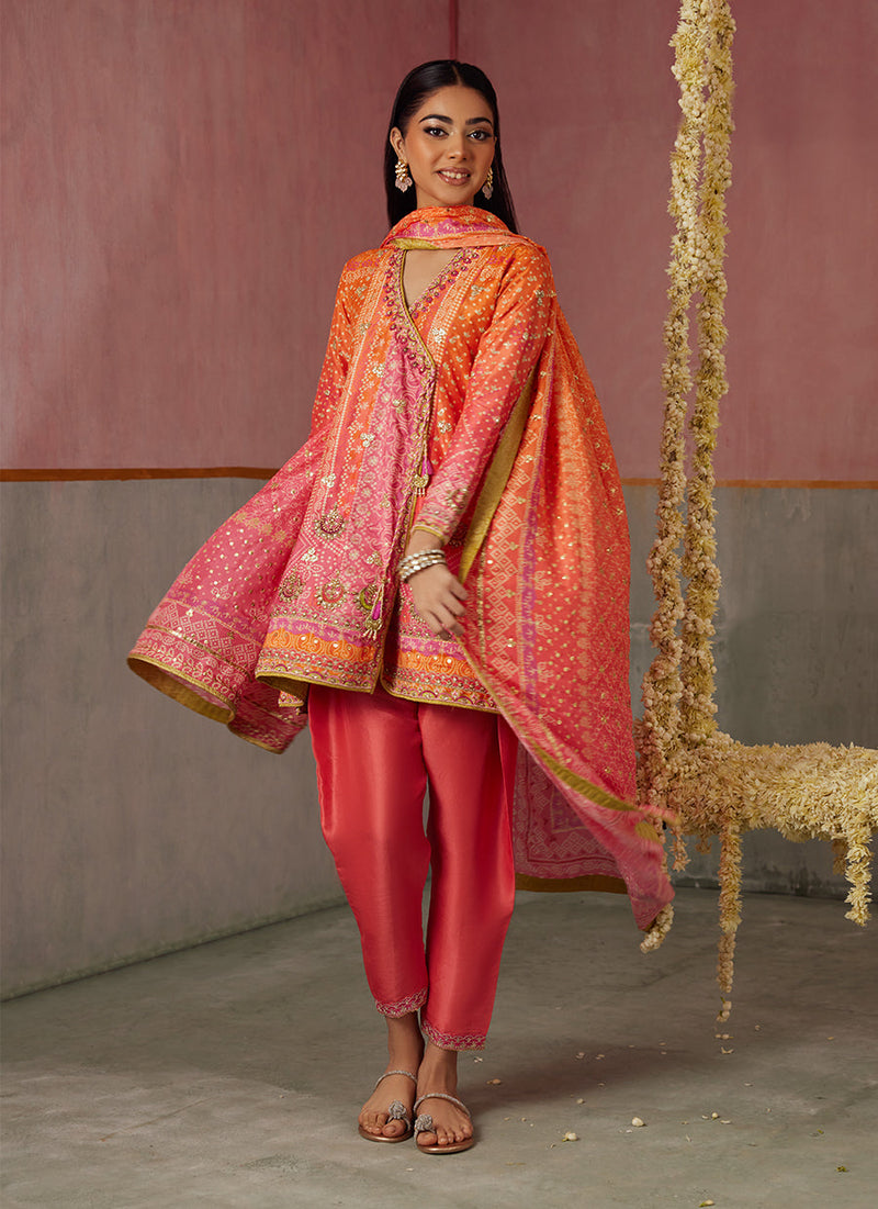 Ananya Ombre Shirt And Dupatta