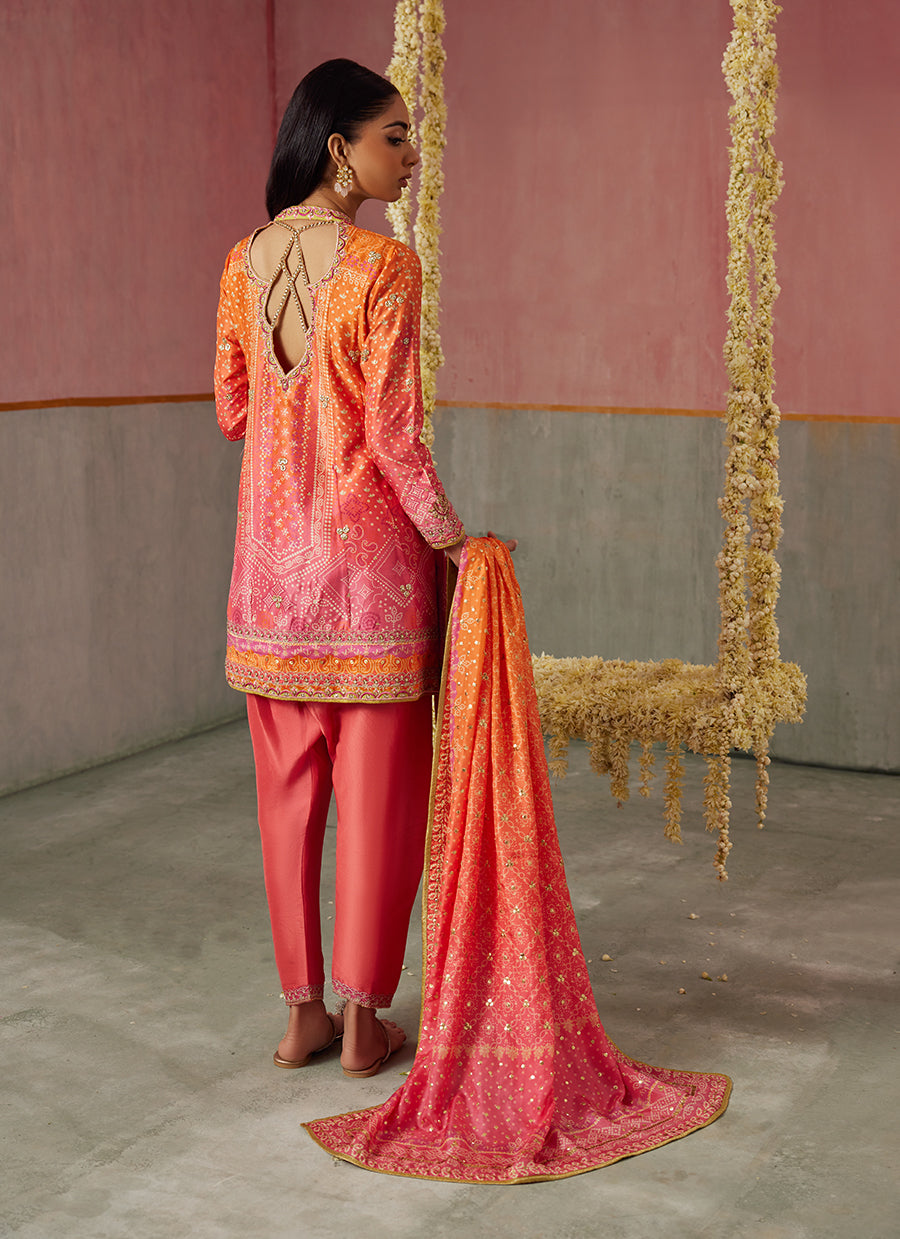 Ananya Ombre Shirt And Dupatta