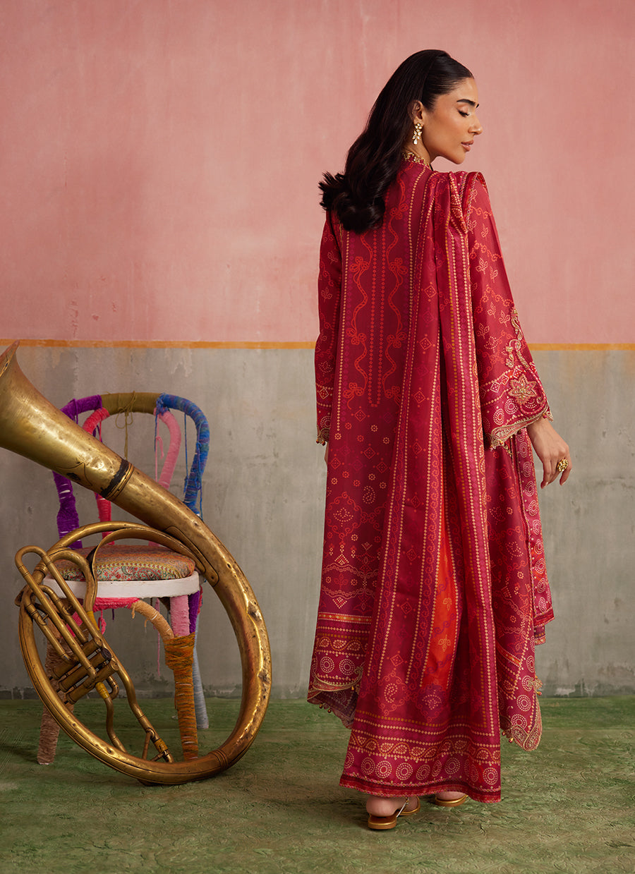 Inuki Maroon Shirt And Dupatta