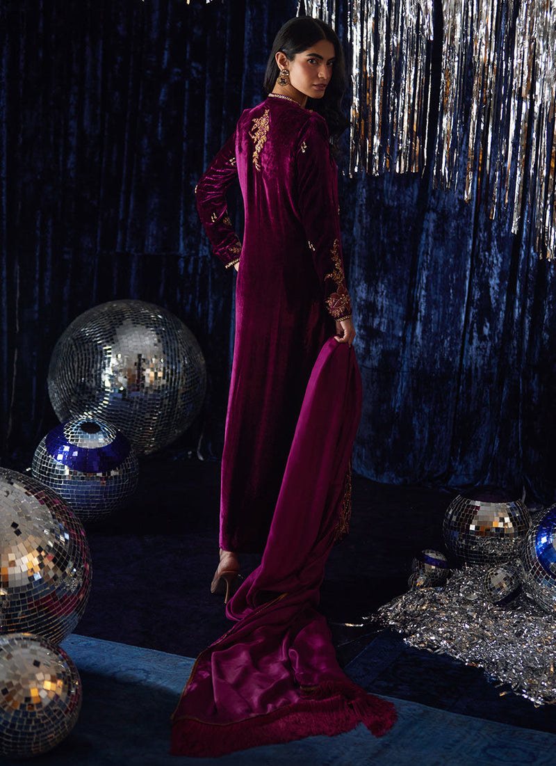 Arwen Magenta Shirt And Dupatta