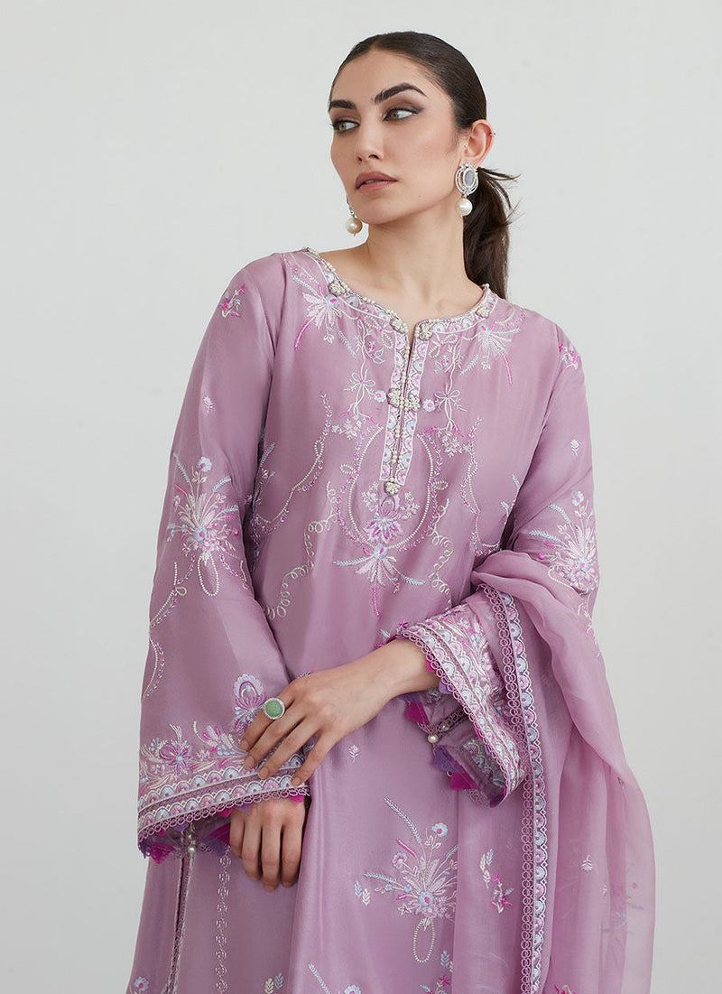 Mona Mauve Shirt And Dupatta