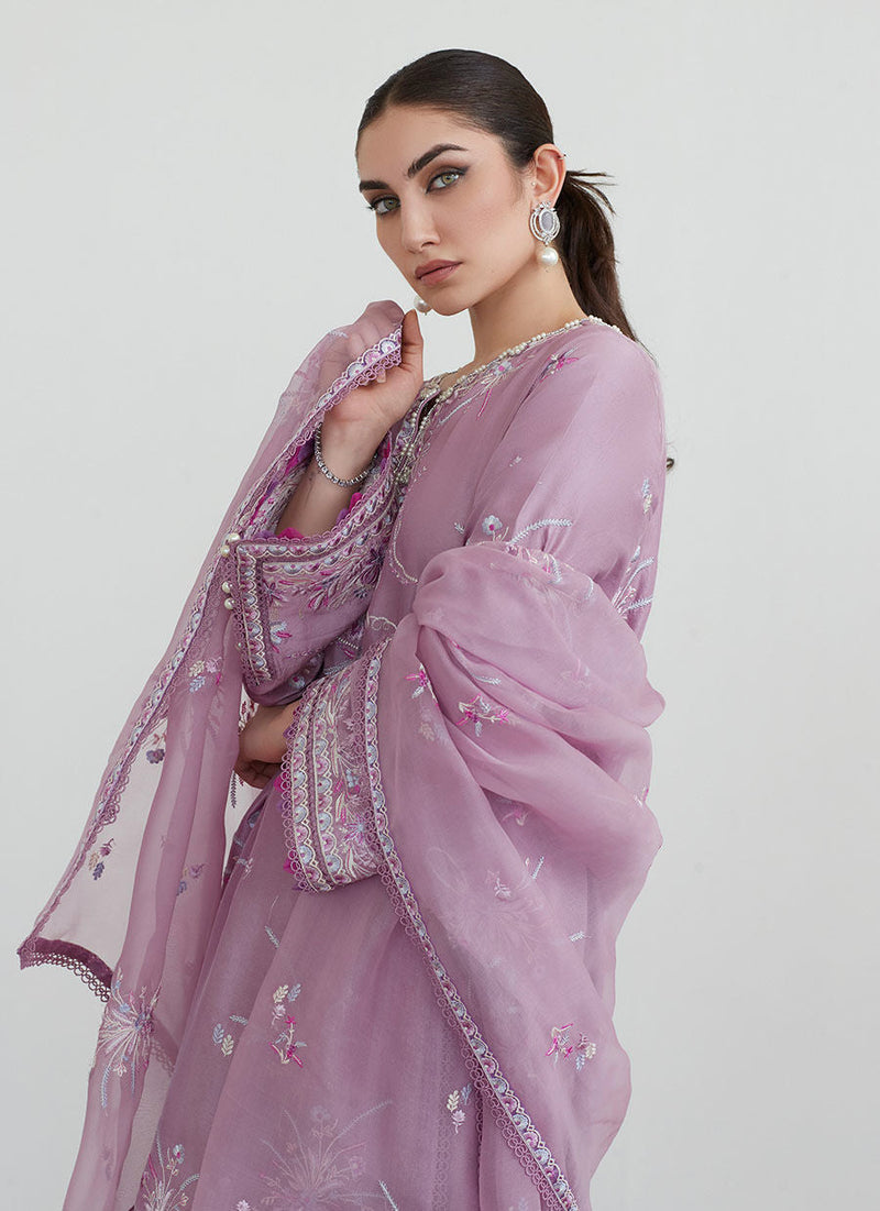 Mona Mauve Shirt And Dupatta
